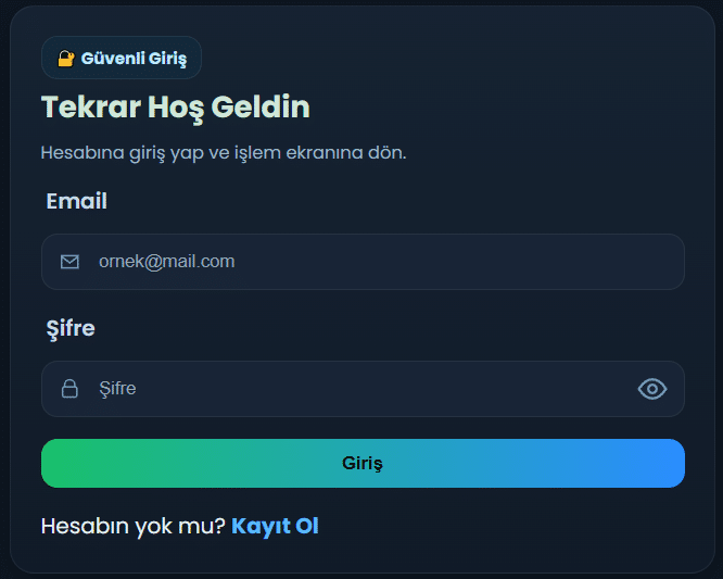 borsacepte hesap türleri