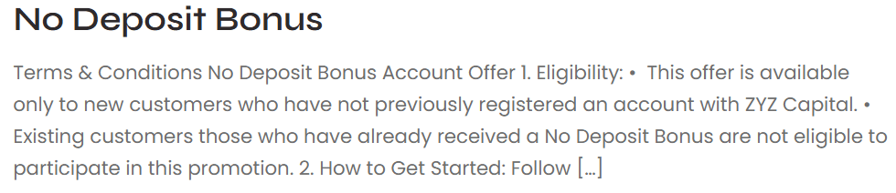 zyz capital bonus