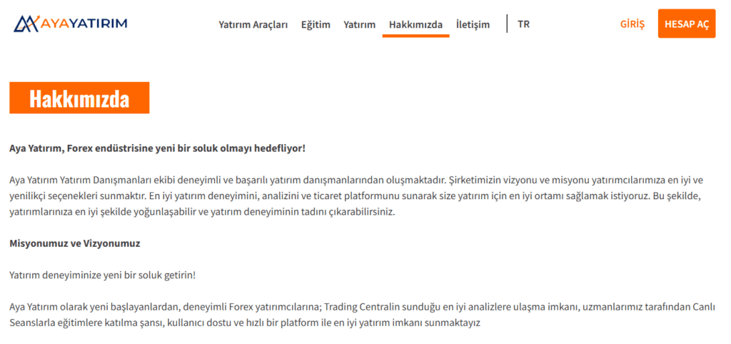 aya yatırım