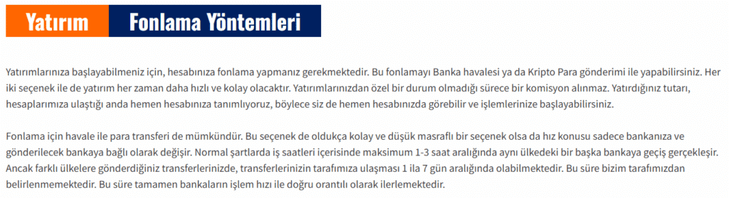 aya yatırım ödeme yöntemleri