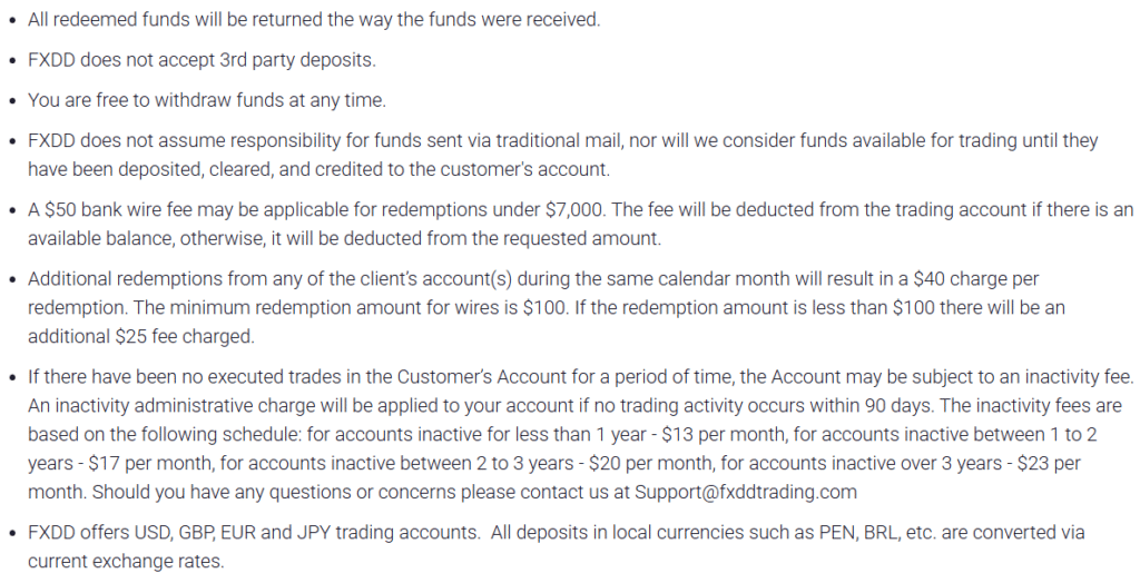 fxdd ödeme yöntemleri