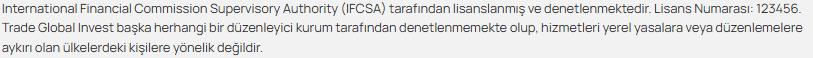 trade global invest lisans