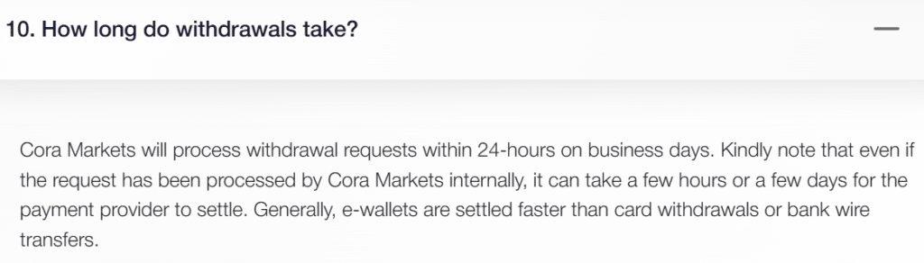 cora markets ödeme yöntemleri