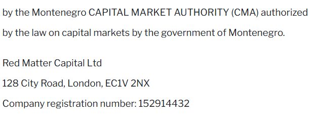 red matter capital lisans
